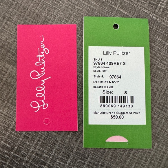 Lilly Pulitzer Banana Flambé Essie Top | Small - Picture 12 of 12